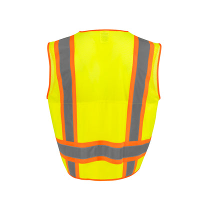 Radians SV69-2 - Two Tone Type R Class 2 Mesh/Solid Surveyor Vest with Plan/Tablet Pocket - additional view