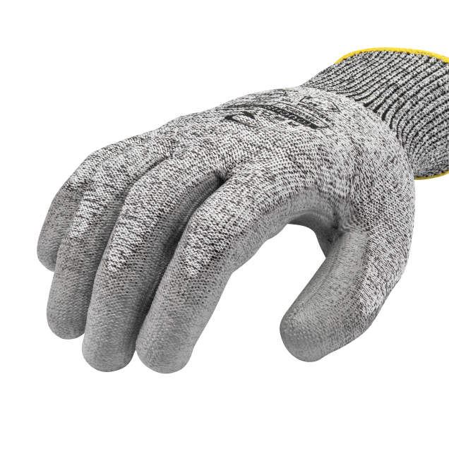 Radians RWG572 HPPE/Polyester Shell A4 Cut Level Polyurethane Palm Dip Gloves