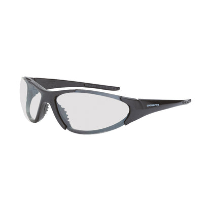 Crossfire CORE - Premium Safety Eyewear - Matte Black Frame - Smoke Lens - Shiny Black / I/O