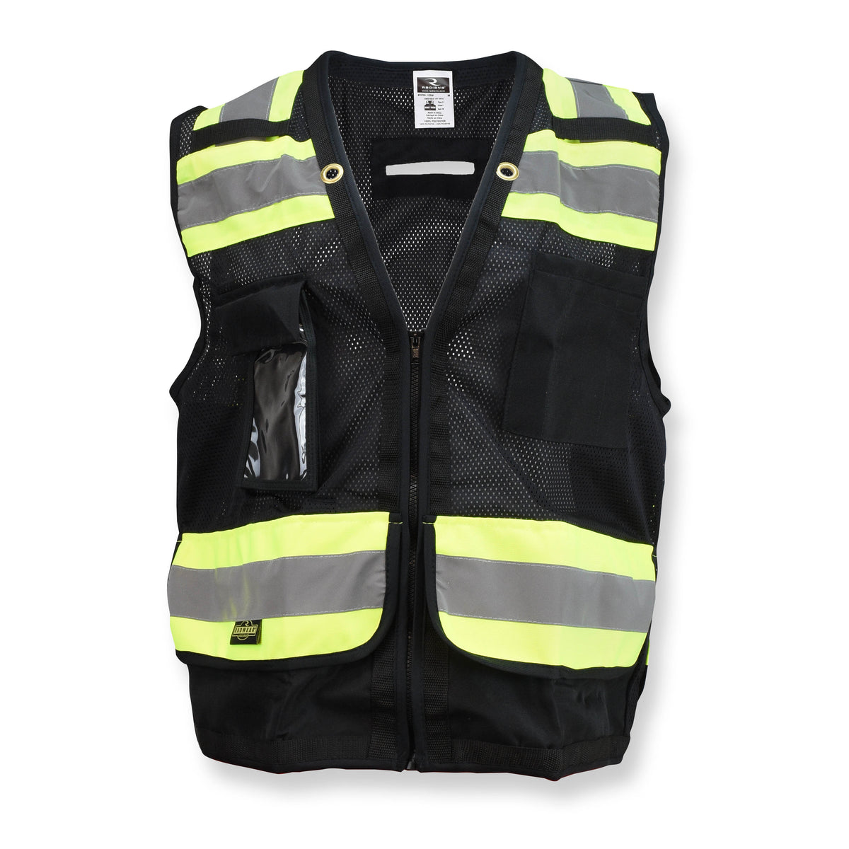 Radians SV59-1ZBM - SV59-1 Type O Class 1 Heavy Duty Surveyor Safety Vest with Zipper - additional view