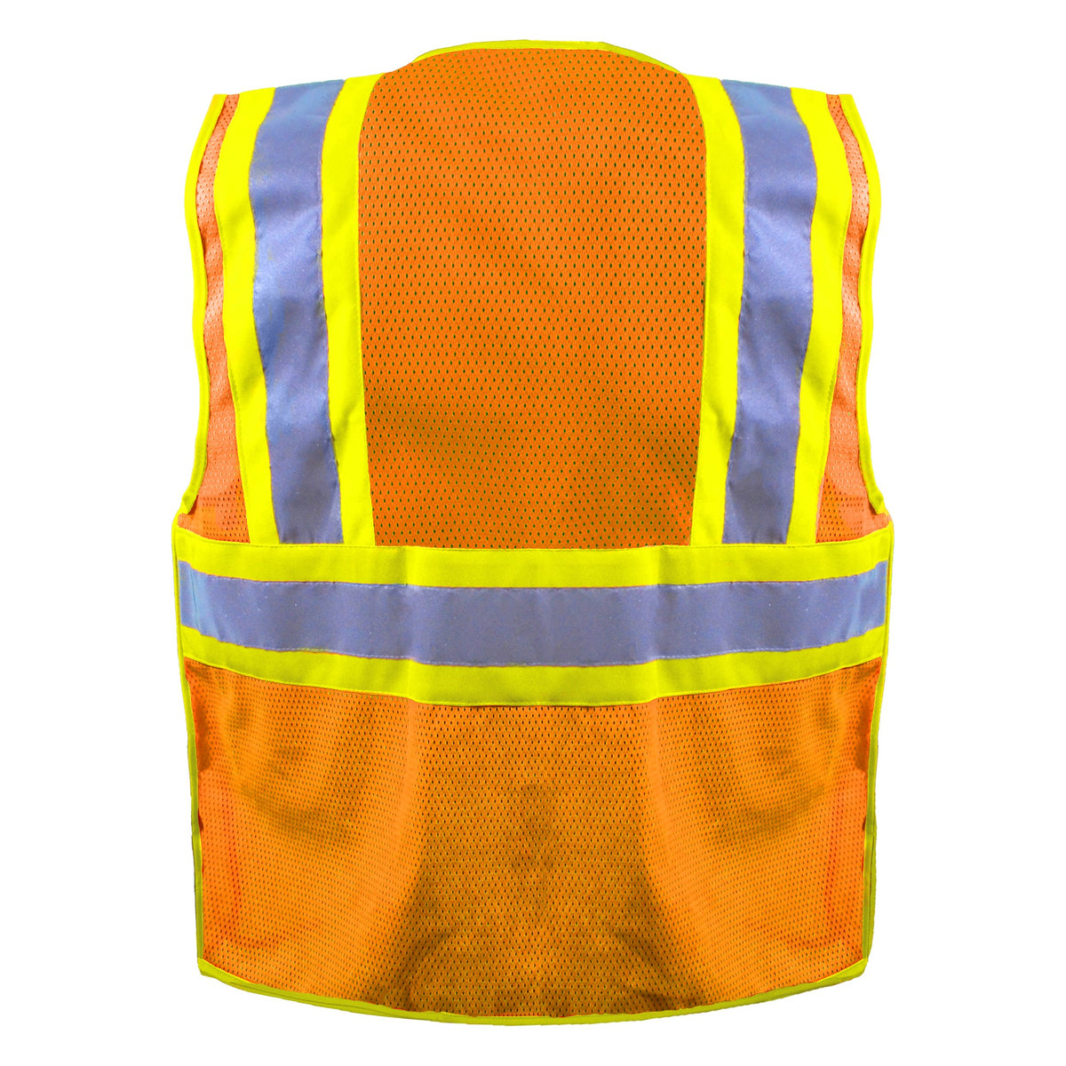 OccuNomix Hi-Vis Mesh Two-Tone Breakaway Surveyor Vest with Qr Zipper, Class 2 - view 2
