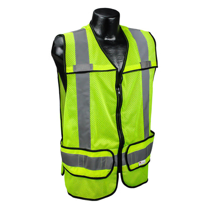 Radwear USA LHV-5-PC-ZR - Class 2 Breakaway Vest - EMS - Hi-Vis Green