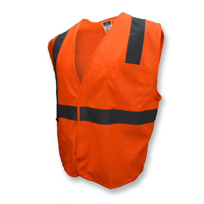 Radians SV2OSS Hi-Vis Orange SV2 Economy Type R Class 2 Solid Safety Vest
