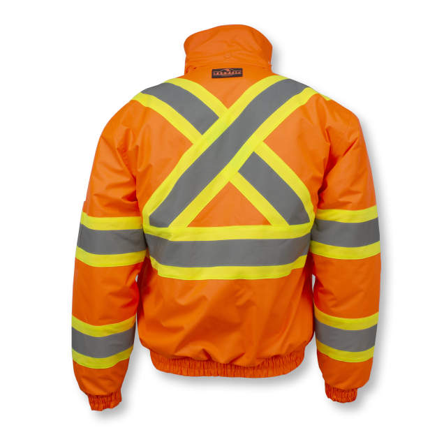 Radians SJ11QX-3 Class 3 X-Back Quilted Bomber Jacket with Hood