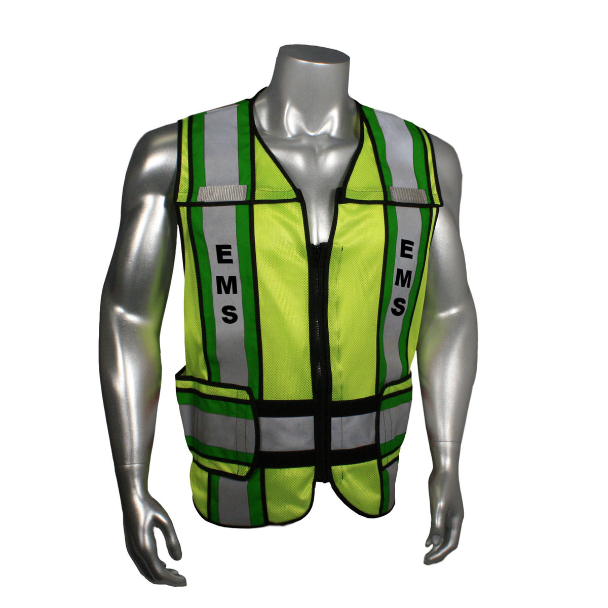 Radwear USA LHV-207-4C - Class 2 Breakaway Vest - EMS - Hi-Vis Green