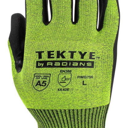 Radians RWG755 TEKTYE® Reinforced Thumb A5 Cut Protection Glove