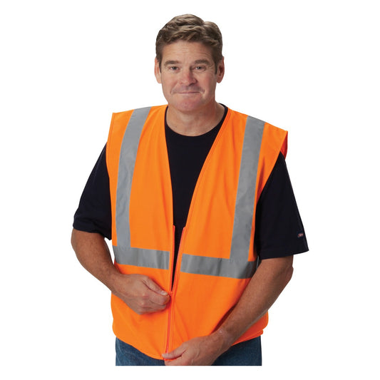PIP 302-WCENGZOR-M ANSI Type R Class 2 Value Zipper Solid Vest