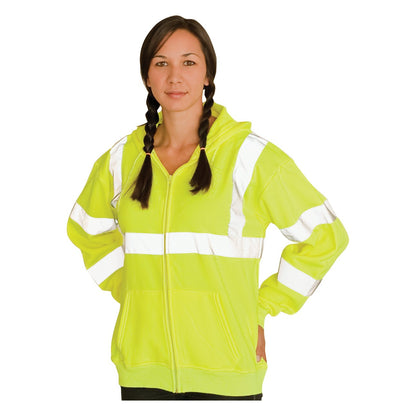 PIP 323-HSSE ANSI Type R Class 3 Hooded Sweatshirt