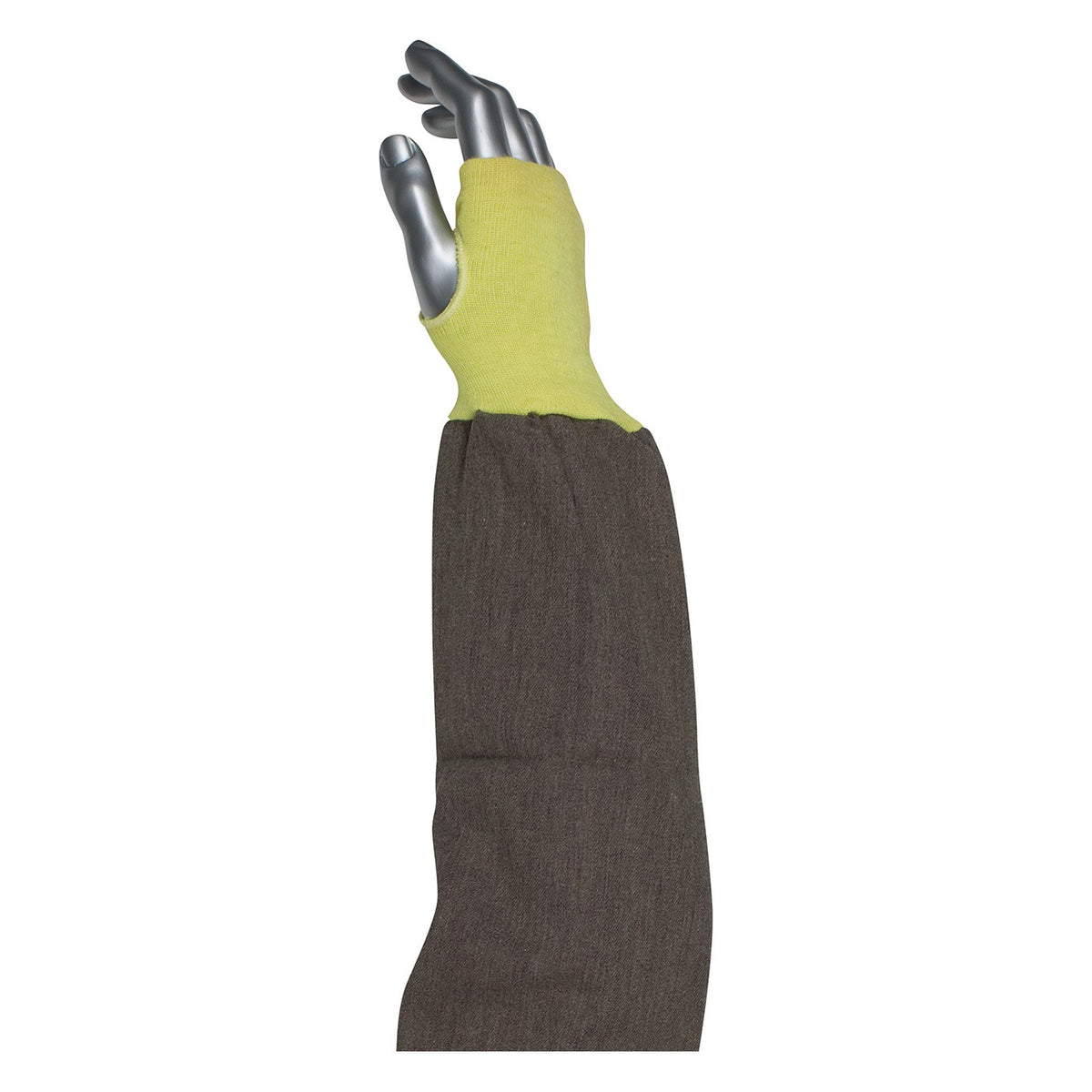 Kut Gard 10-K46 FR Viscose / DuPont™ Kevlar® Blended Sleeve with Blue/Gold Elastic End and Thumb Hole