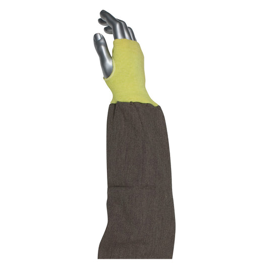 Kut Gard 10-K46 FR Viscose / DuPont™ Kevlar® Blended Sleeve with Blue/Gold Elastic End and Thumb Hole
