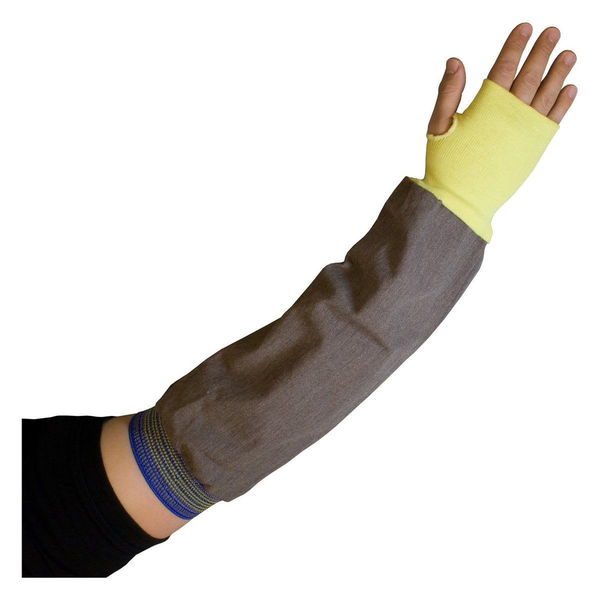 Kut Gard 10-K46 FR Viscose / DuPont™ Kevlar® Blended Sleeve with Blue/Gold Elastic End and Thumb Hole