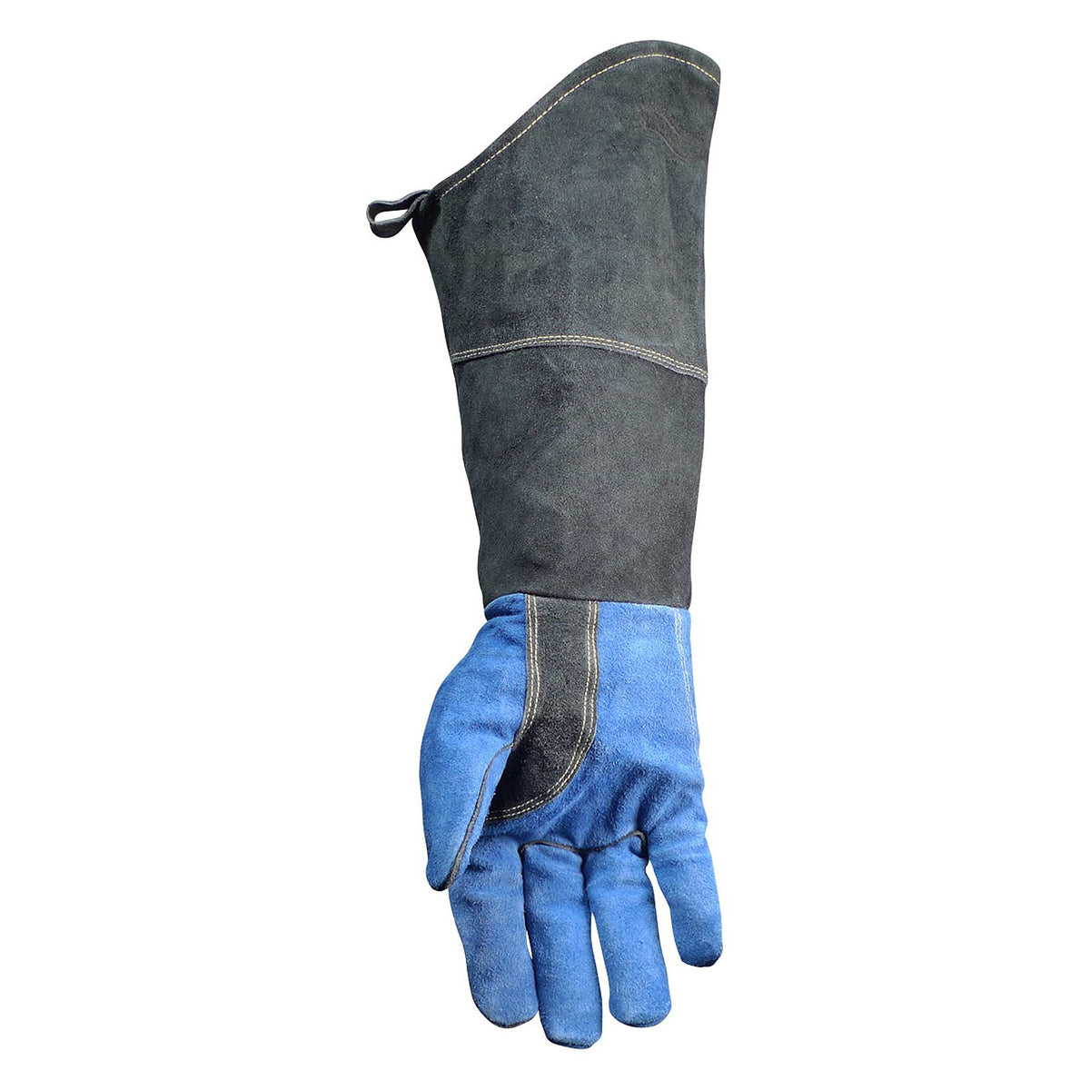 PIP Caiman - Premium Split Cowhide MIG/Stick Welder' Gloves with Fleece Lining and Scalloped Cuff - 18" Length - view 3