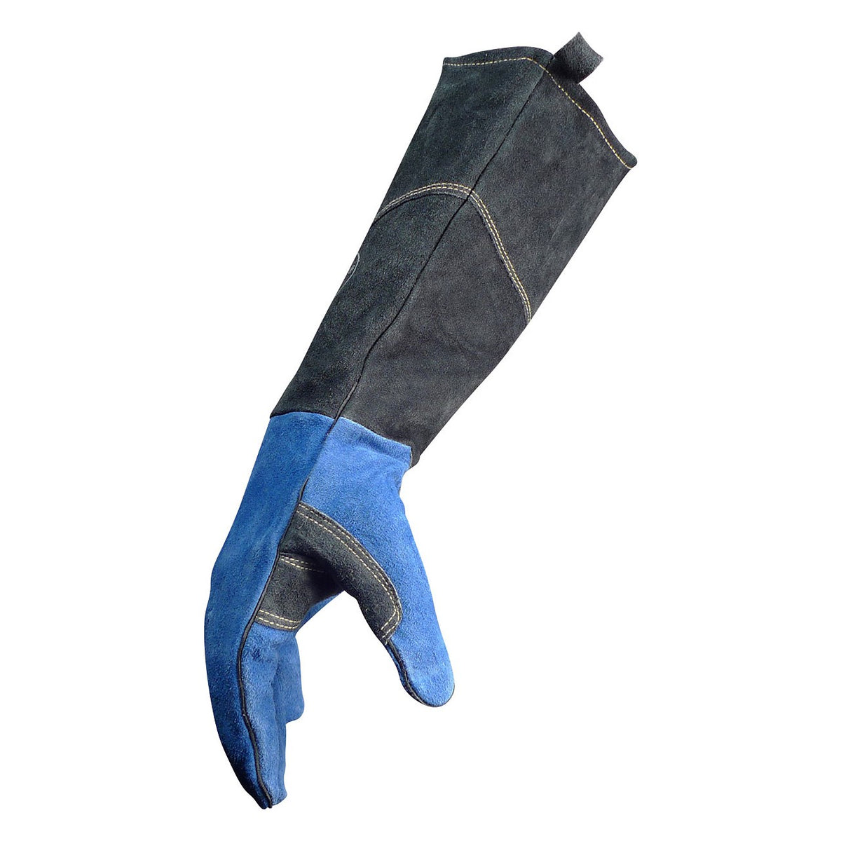 PIP Caiman - Premium Split Cowhide MIG/Stick Welder' Gloves with Fleece Lining and Scalloped Cuff - 18" Length - view 4