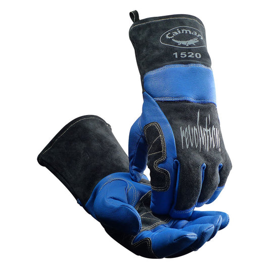 Caiman 1520 Premium Goat Grain MIG/Stick Welder's Glove with Wool Lining and Kontour Thumb™ & Wrist™