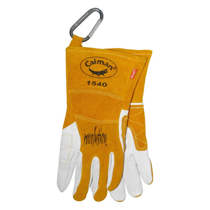 PIP Caiman - Premium Goat Grain TIG/Multi-Task Welder' Gloves with Split Cowhide Back - 4" Kontour Wrist Cuff - view 6