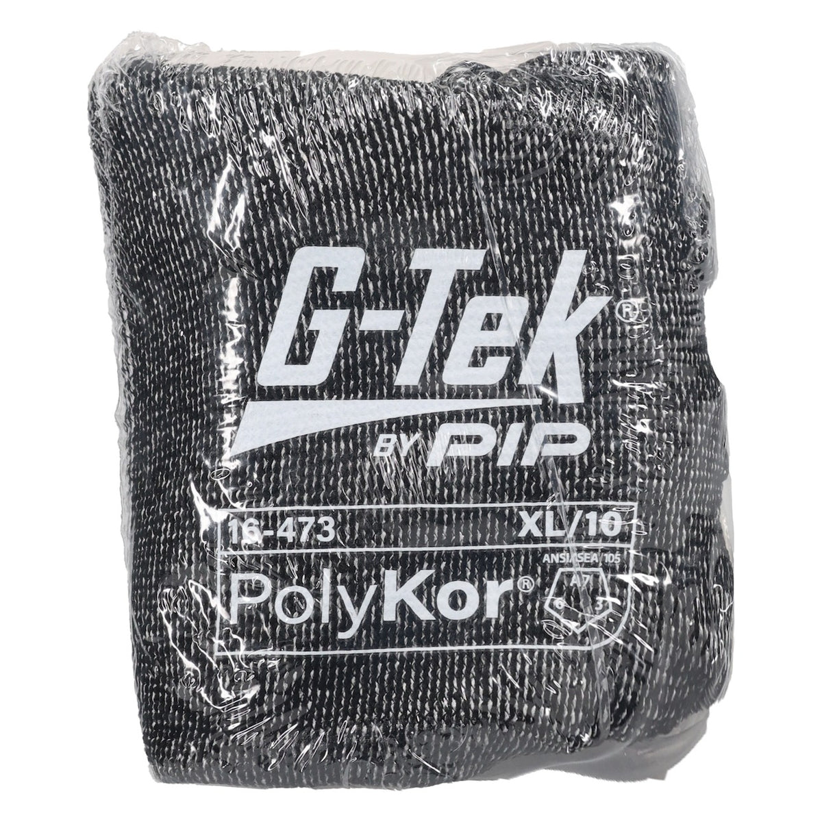 G-Tek 16-473V Seamless Knit PolyKor® Blended Glove with Silicone Coated Flat Grip on Palm & Fingers - Vend-Ready