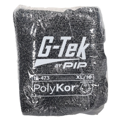 G-Tek 16-473V Seamless Knit PolyKor® Blended Glove with Silicone Coated Flat Grip on Palm & Fingers - Vend-Ready
