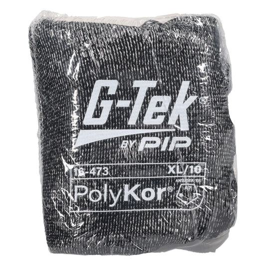 G-Tek 16-473V Seamless Knit PolyKor® Blended Glove with Silicone Coated Flat Grip on Palm & Fingers - Vend-Ready