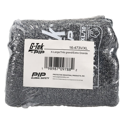 G-Tek 16-473V Seamless Knit PolyKor® Blended Glove with Silicone Coated Flat Grip on Palm & Fingers - Vend-Ready