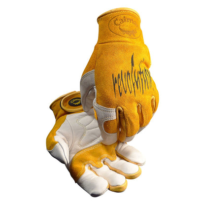 PIP Caiman - Premium Cow Grain TIG/MIG Welder' Gloves with Split Cowhide Back - Hook & Loop Closure, Model 1828 - view 4