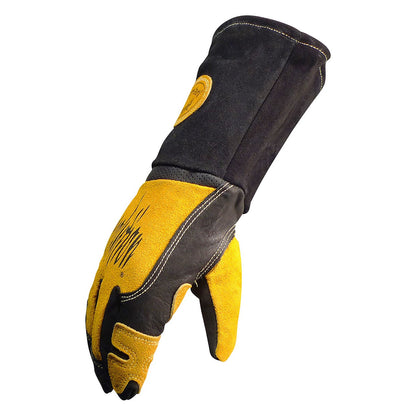 PIP Caiman - Premium Top Grain Cowhide Leather MIG/Stick Welder' Gloves with FR Fleece Laminated Foam Insulation - view 4