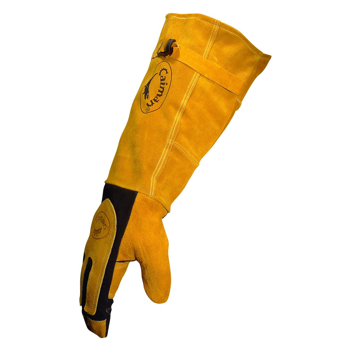 PIP 5 Caiman - Premium Split Deerskin MIG/Stick Welder' Gloves with Fleece/Foam Insulation - 21" Length, Model 1878 - view 4