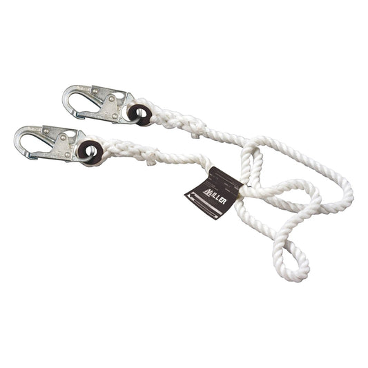 Miller 201RLS-5 5/8" Diameter Dacron® Polyester Rope Lifeline with Steel Locking Snap Hooks