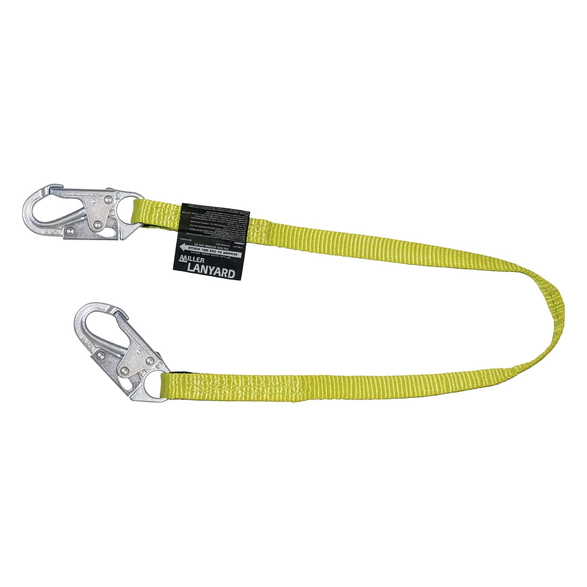 Miller 213WLS-Z7 Web Positioning Lanyard with Steel Locking Snap Hooks