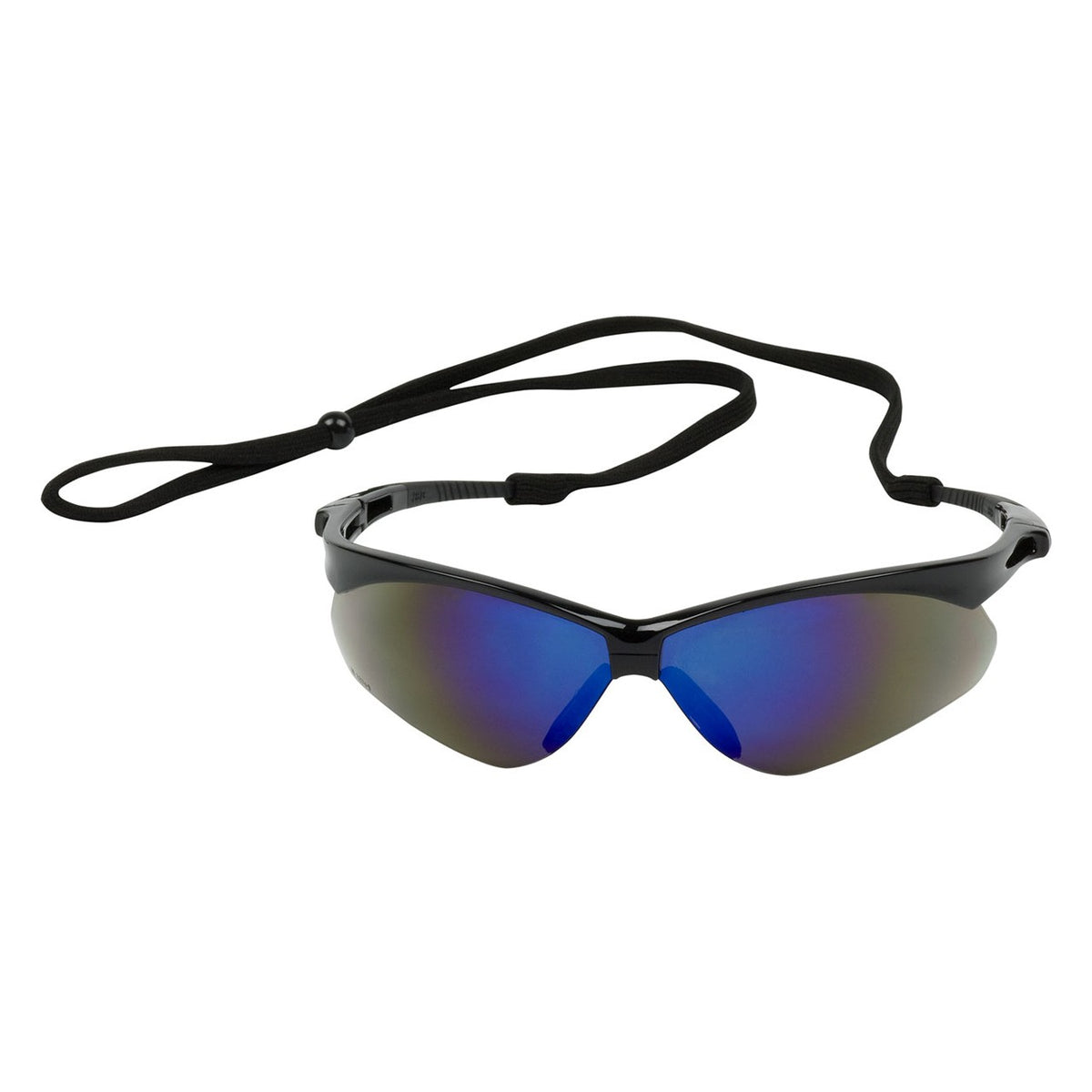 PIP 250-AN-10115 Anser Semi-Rimless Safety Glasses with Black Frame, Blue Mirror Lens and Anti-Scratch Coating - view 4