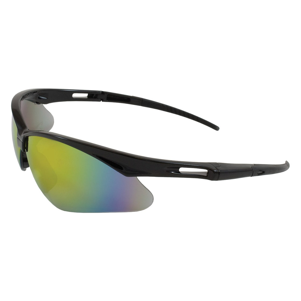 PIP 250-AN-10116 Anser Semi-Rimless Safety Glasses with Black Frame, Red Mirror Lens and Anti-Scratch Coating - view 3