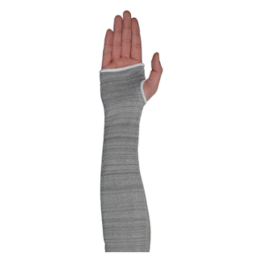 Kut Gard 2518DGT4 Seamless Knit HPPE Steel/Spun Dyneema Sleeve with Elastic Cuff and Opening - 100% Silicone Free