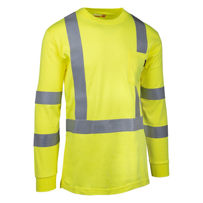 PIP 315-1355FR ANSI Type R Class 3 AR/FR Crew Neck Long Sleeve T-Shirt