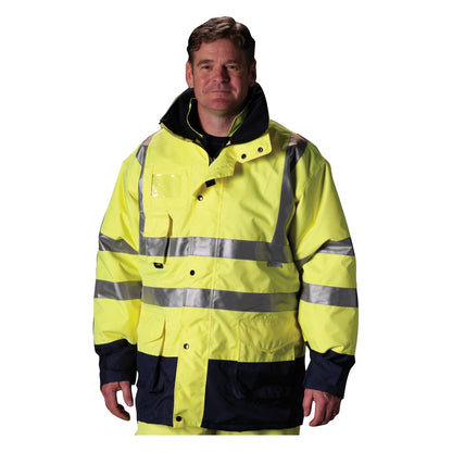 PIP 343-1756 ANSI Type R Class 3 7-in-1 All Conditions Coat with Inner Jacket and Vest Combination