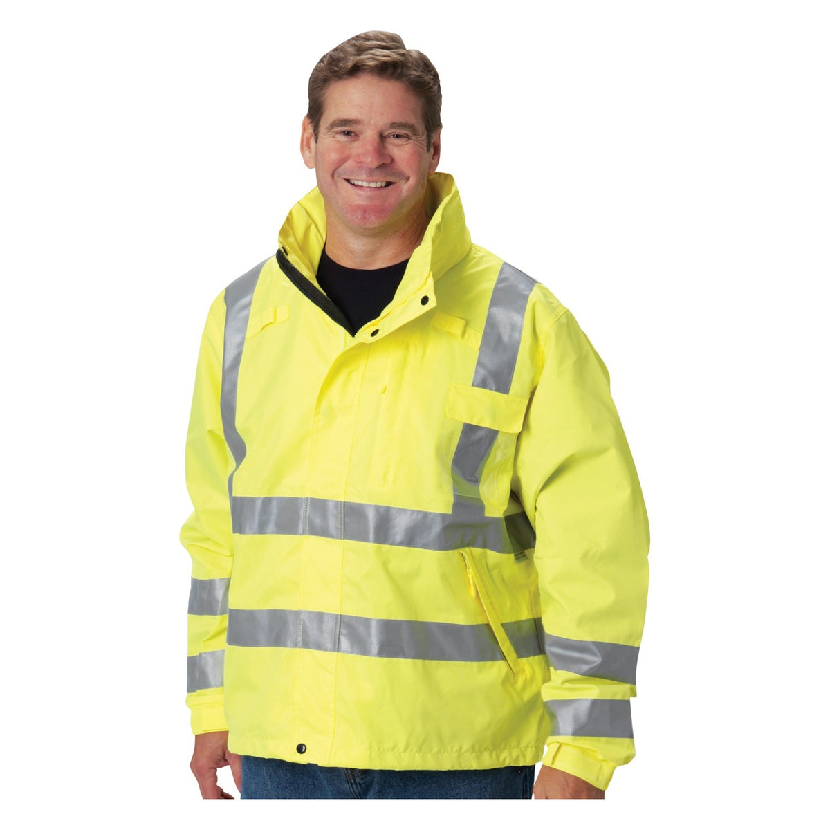 PIP 353-2000 VizPLUS ANSI Type R Class 3 Heavy Duty Waterproof Breathable Jacket
