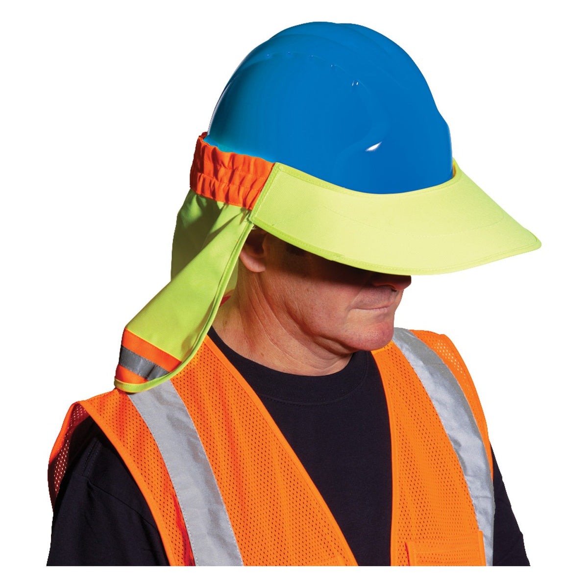 EZ-Cool 396-800-YEL Hi-Vis Hard Hat Visor and Neck Shade