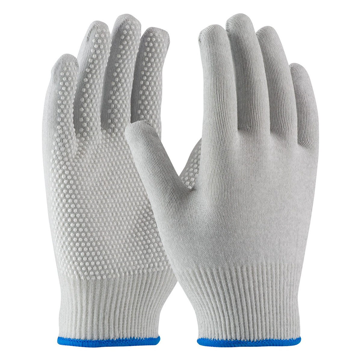 CleanTeam 40-6411 Seamless Knit Nylon / Carbon Fiber Electrostatic Dissipative (ESD) Glove with PVC Dot Grip