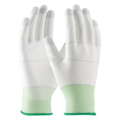 CleanTeam 40-C125 Seamless Knit Nylon Clean Environment Glove with Polyurethane Coated Smooth Grip on Palm & Fingers