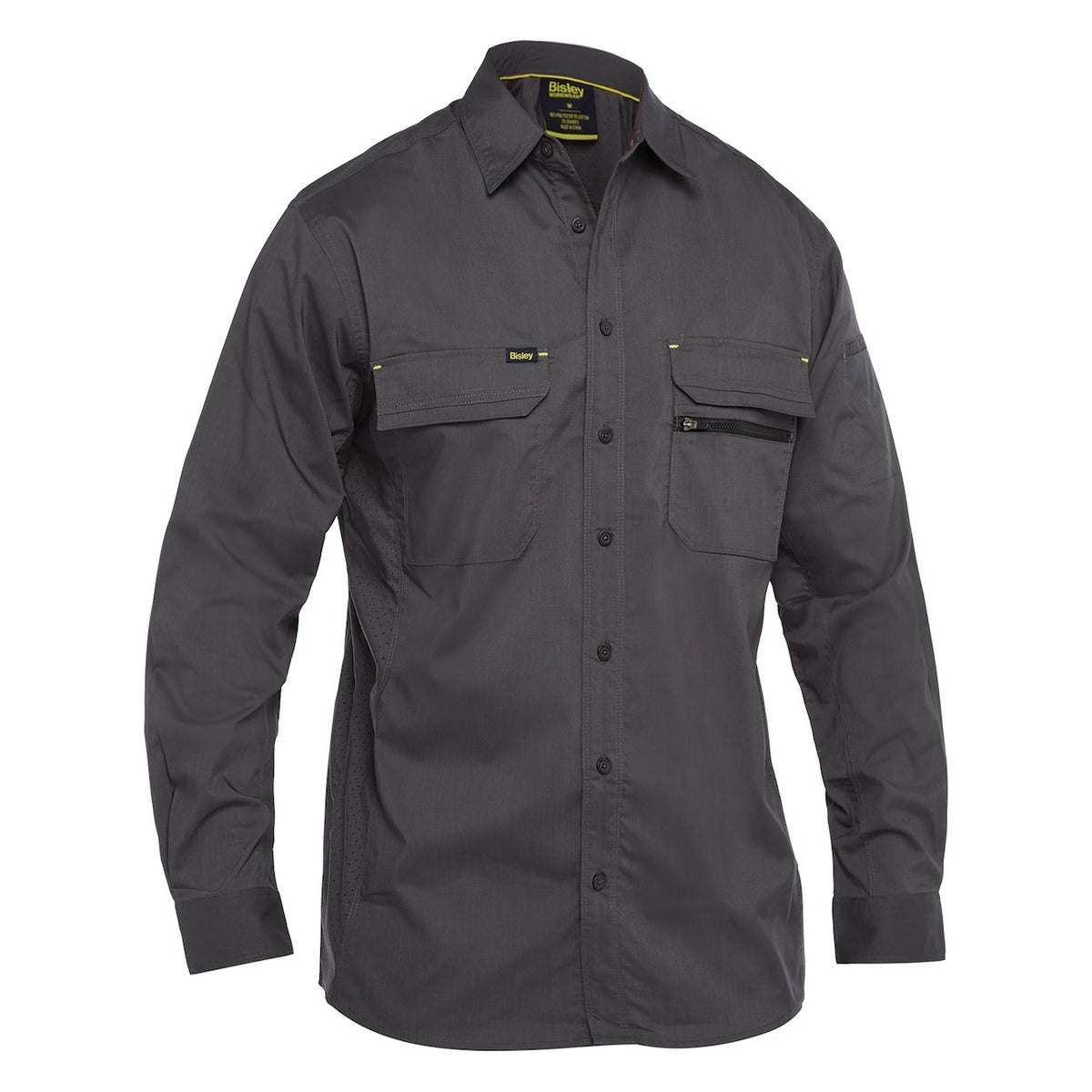 Bisley 400M6490 Long Sleeve Ripstop Work Shirt