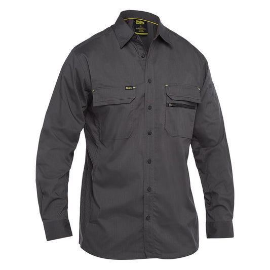 Bisley 400M6490 Long Sleeve Ripstop Work Shirt