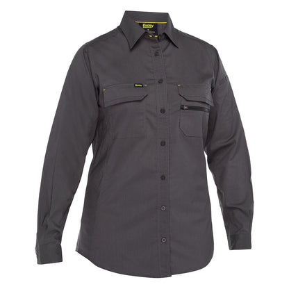 Bisley 400W6490 Women's Long Sleeve Ripstop Work Shirt