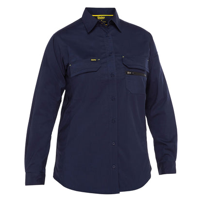 Bisley 400W6490 Women's Long Sleeve Ripstop Work Shirt