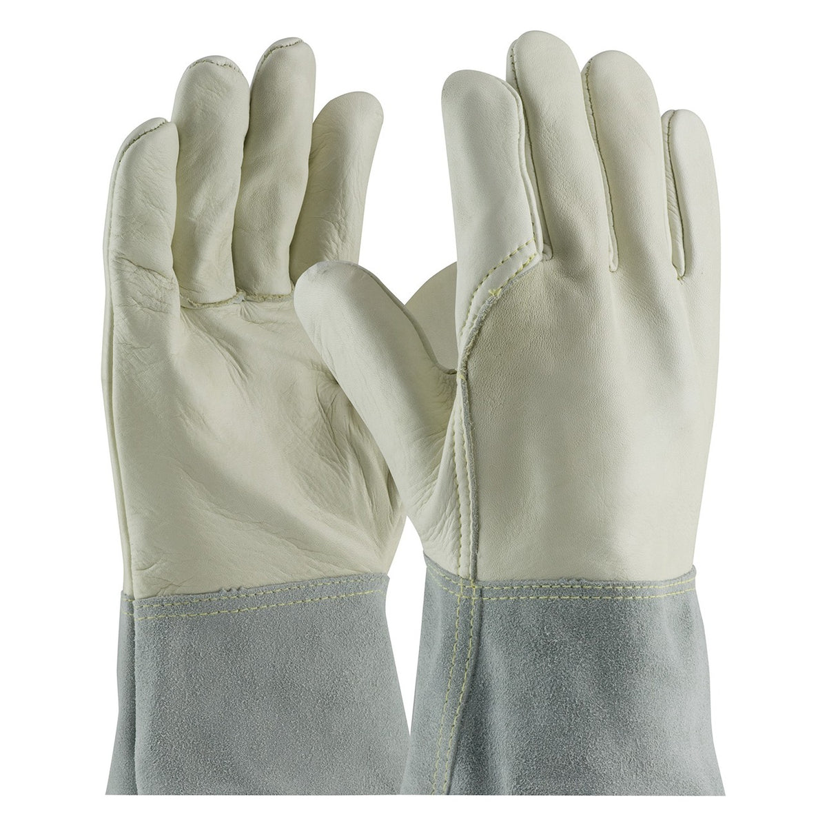 PIP 75-2022 Regular Top Grain Cowhide Leather TIG/MIG Welder's Glove with Kevlar® Stitching - Band Top Cuff