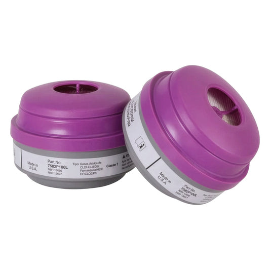 North 7582P100L Acid Gas (AG) with P100 Respirator Cartridge