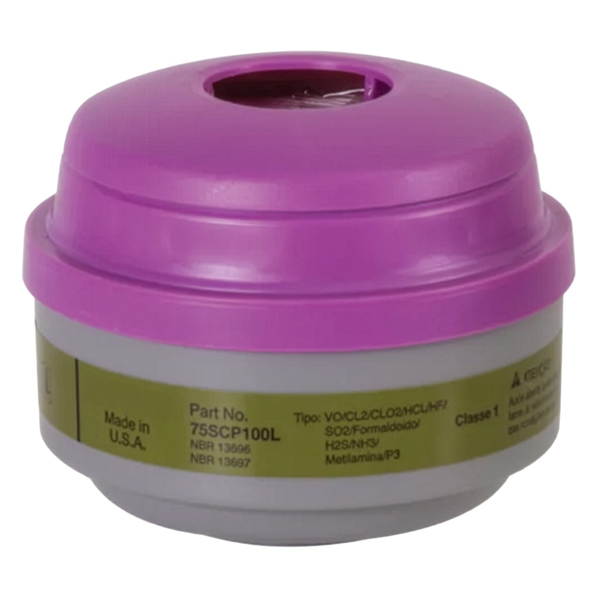 North 75SCP100L Multi-Contaminent P100 Respirator Cartridge