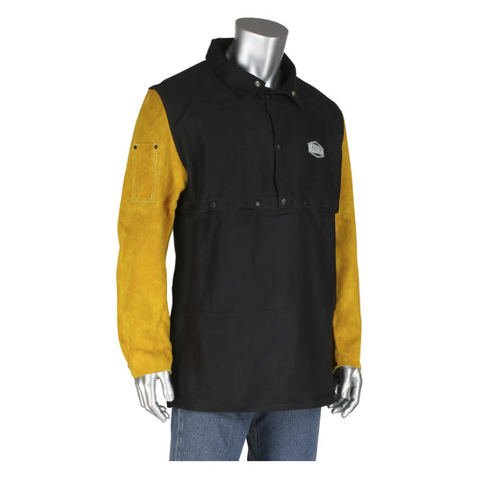 Ironcat 8051 Proban® FR 7 oz. Cotton/Leather Cape Sleeve - 10 cal/cm2