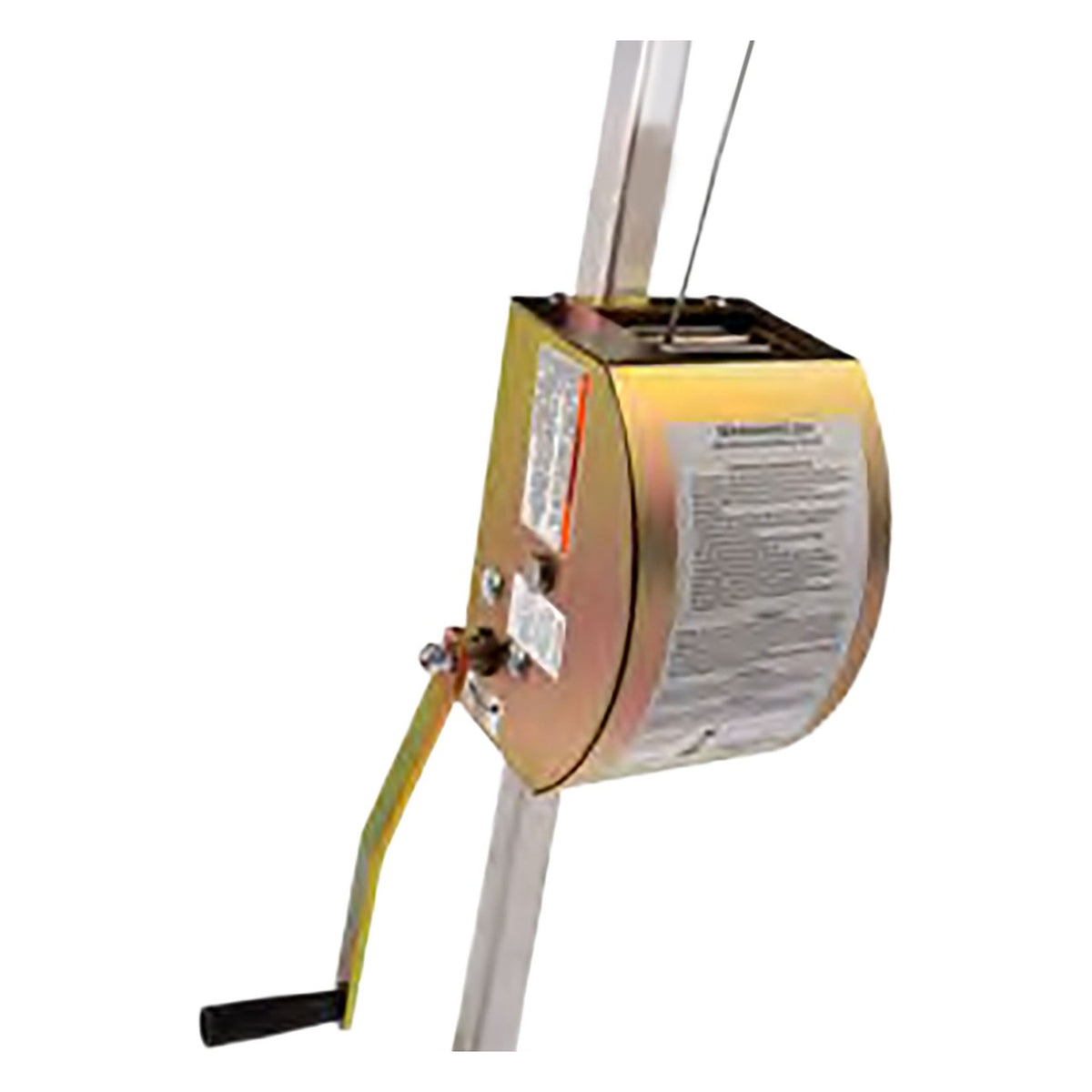 Miller 8442SS-Z7 Hoist/Winch with Integrated Mounting Bracket, Pulley, Carabiner, and Stainless Steel Lifeline