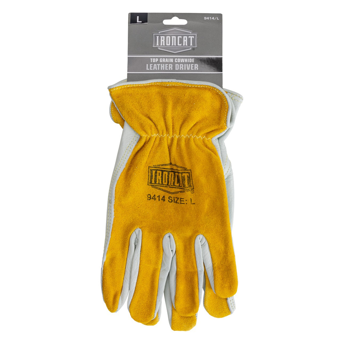 PIP Ironcat - Premium Grade Top Grain Cowhide Leather Drivers Gloves with Split Cowhide Back - Keystone Thumb - view 3