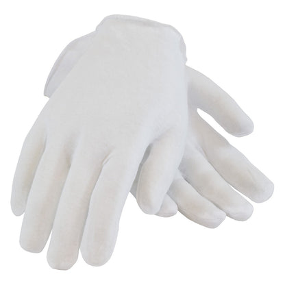 CleanTeam 97-500 Premium, Light Weight Cotton Lisle Inspection Glove with Unhemmed Cuff -Size Large