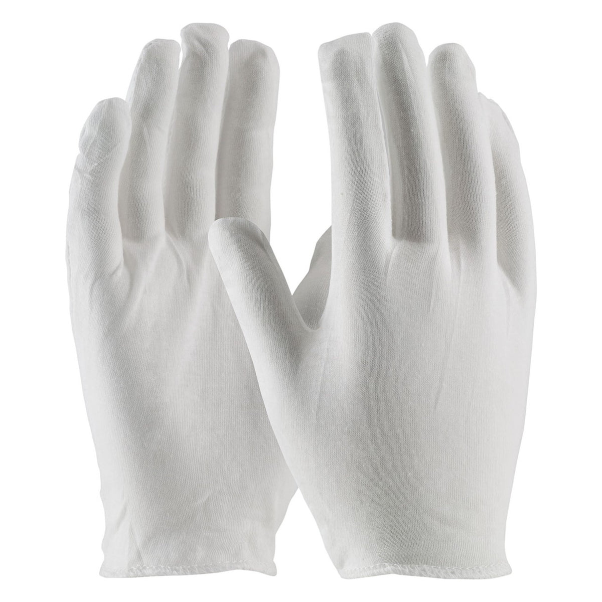 CleanTeam 97-500H Premium, Light Weight Cotton Lisle Inspection Glove with Overcast Hem Cuff - Men's