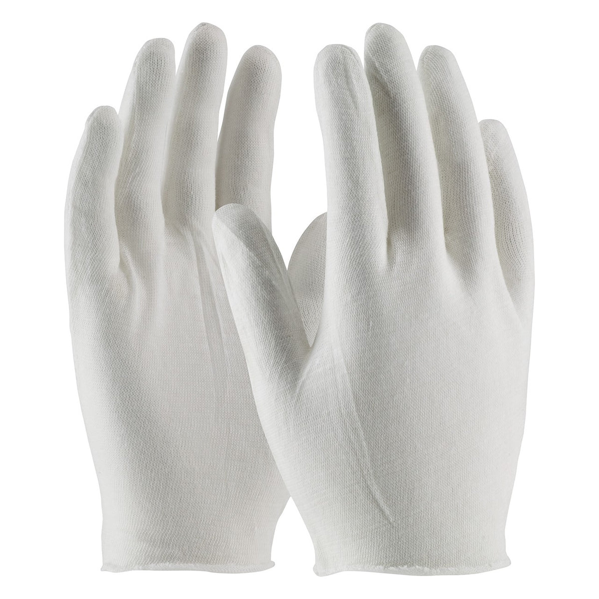 CleanTeam 97-500I Economy, Light Weight Cotton Lisle Inspection Glove with Unhemmed Cuff - 9"